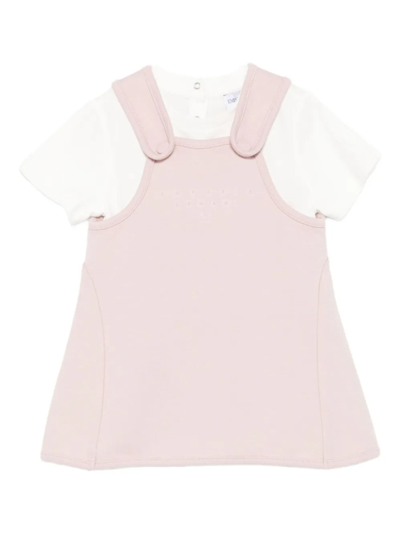 

Футболка с логотипом и сарафан Emporio Armani Kids, розовый