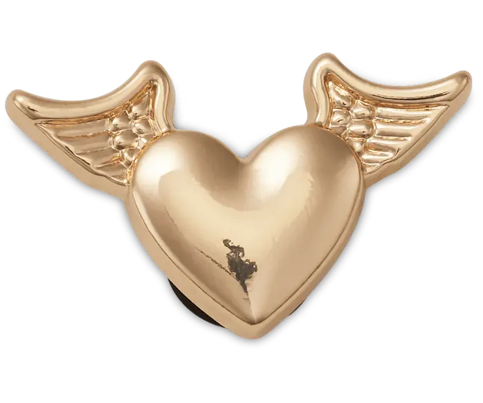 

Джиббитсы Gold Heart with Wings Crocs