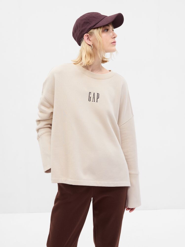 

Винтажная мягкая толстовка с логотипом Gap, бежевый