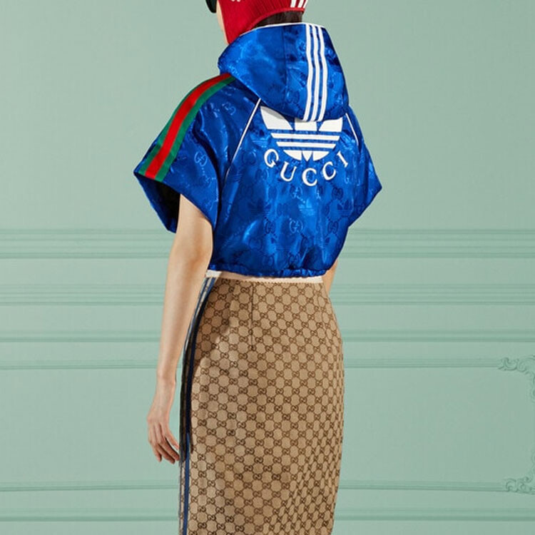 Укороченное пальто Adidas X Женское, синее — фото 3