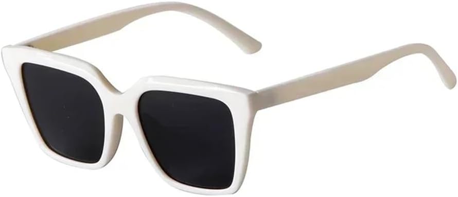 

Крупные солнцезащитные очки в квадратной оправе, классические простые солнцезащитные очки для женщин и мужчин, линзы «кошачий глаз», очки с защитой от УФ-излучения UV400 UJNHGQ, C3