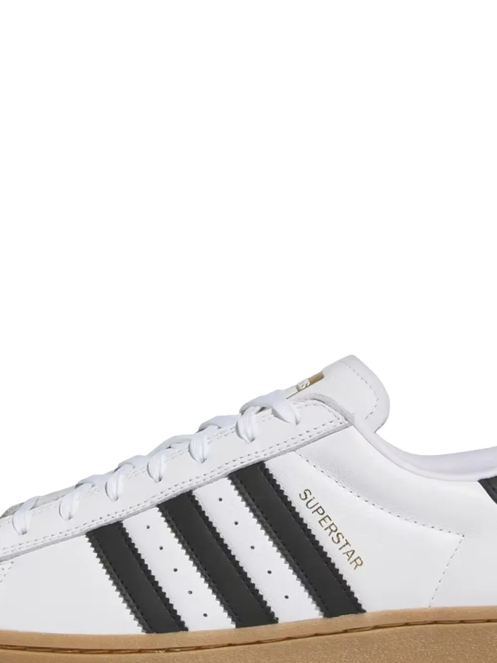Кроссовки с логотипом Superstar Adidas, белый — фото 2