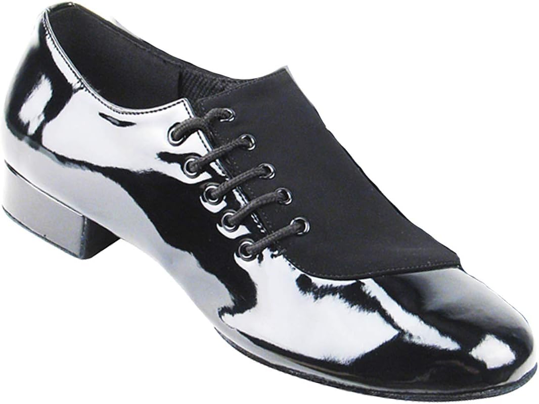 

Мужские танцевальные туфли Very Fine для сальсы, бальных танцев, танго и латиноамериканских танцев, модель S2519, в комплекте с каблуком с металлической щеткой высотой 2,5 см, черный