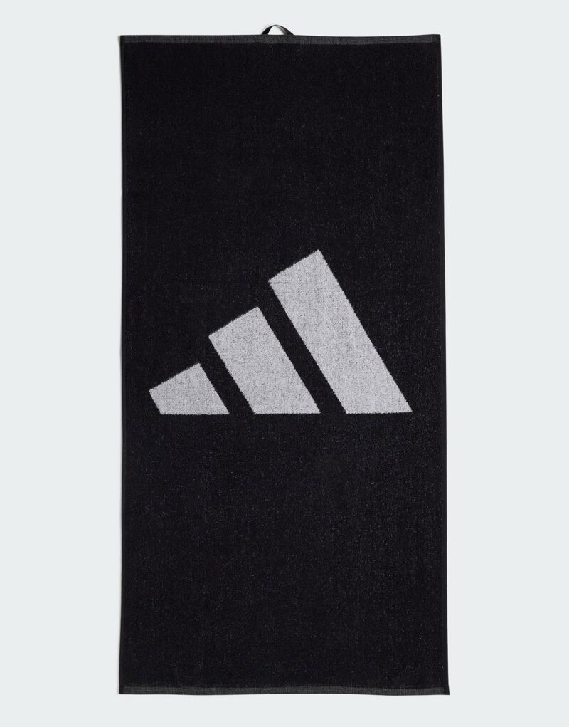 

Черное маленькое полотенце adidas Performance