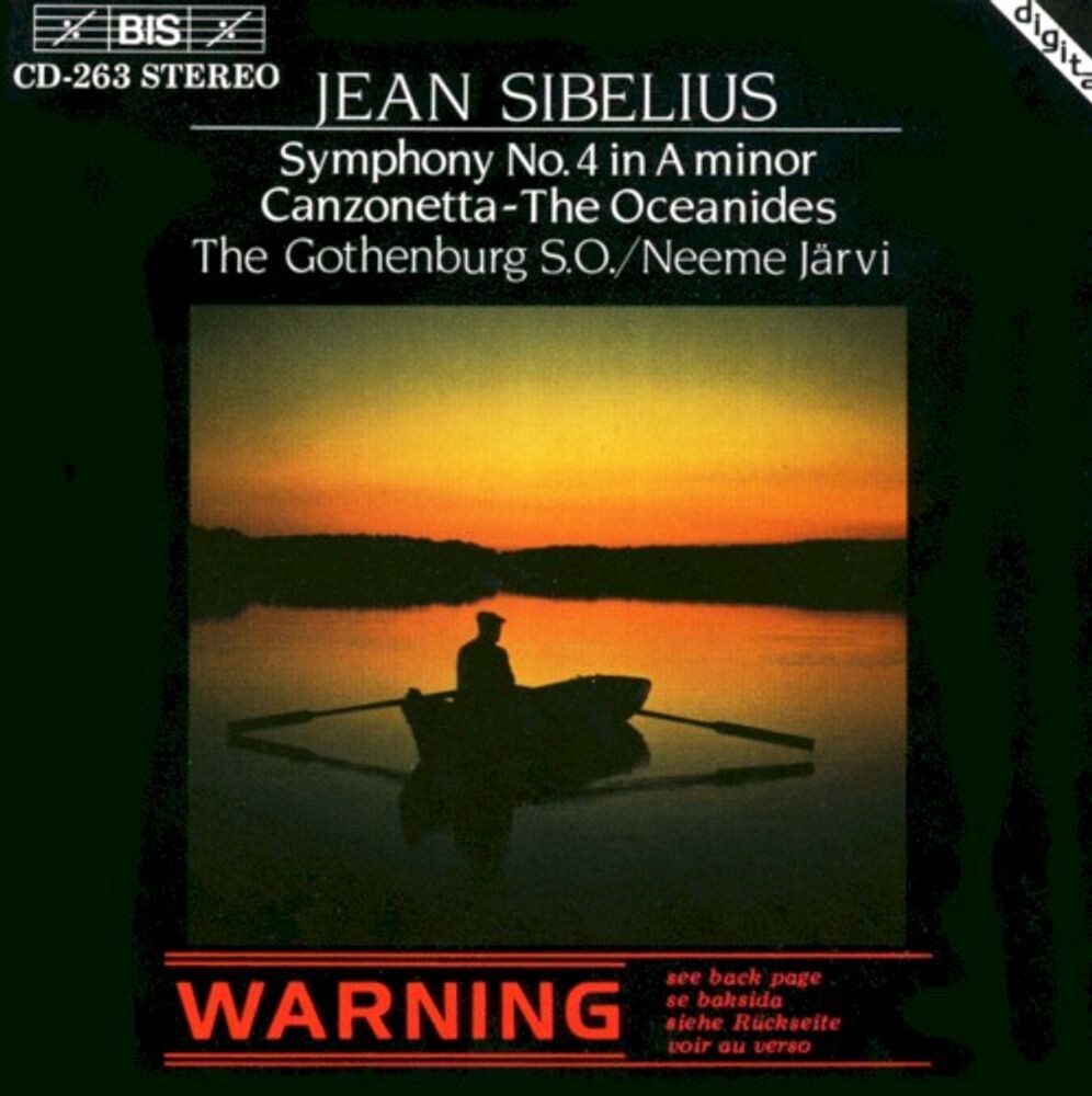 

Диск CD Sibelius: Symphony No. 4 / Canzonetta / The Oceanides - Jean Sibelius, Gothenburg Symphony Orchestra, Neeme Järvi