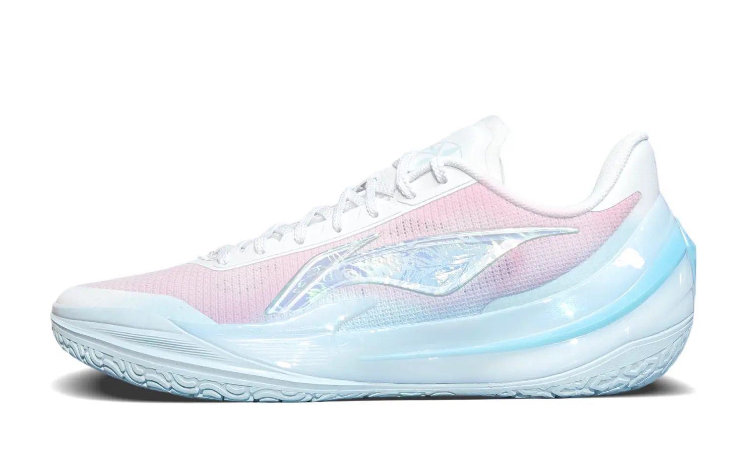 

LiNing Blade 5 V2 амортизирующие, противоскользящие и износостойкие низкие баскетбольные кроссовки мужские светло-голубые, цвет Light Blue