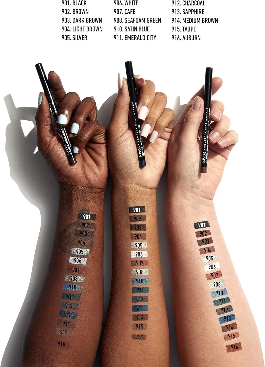 Карандаш для глаз NYX Professional Makeup Slim Eye Pencil Moss — фото 3