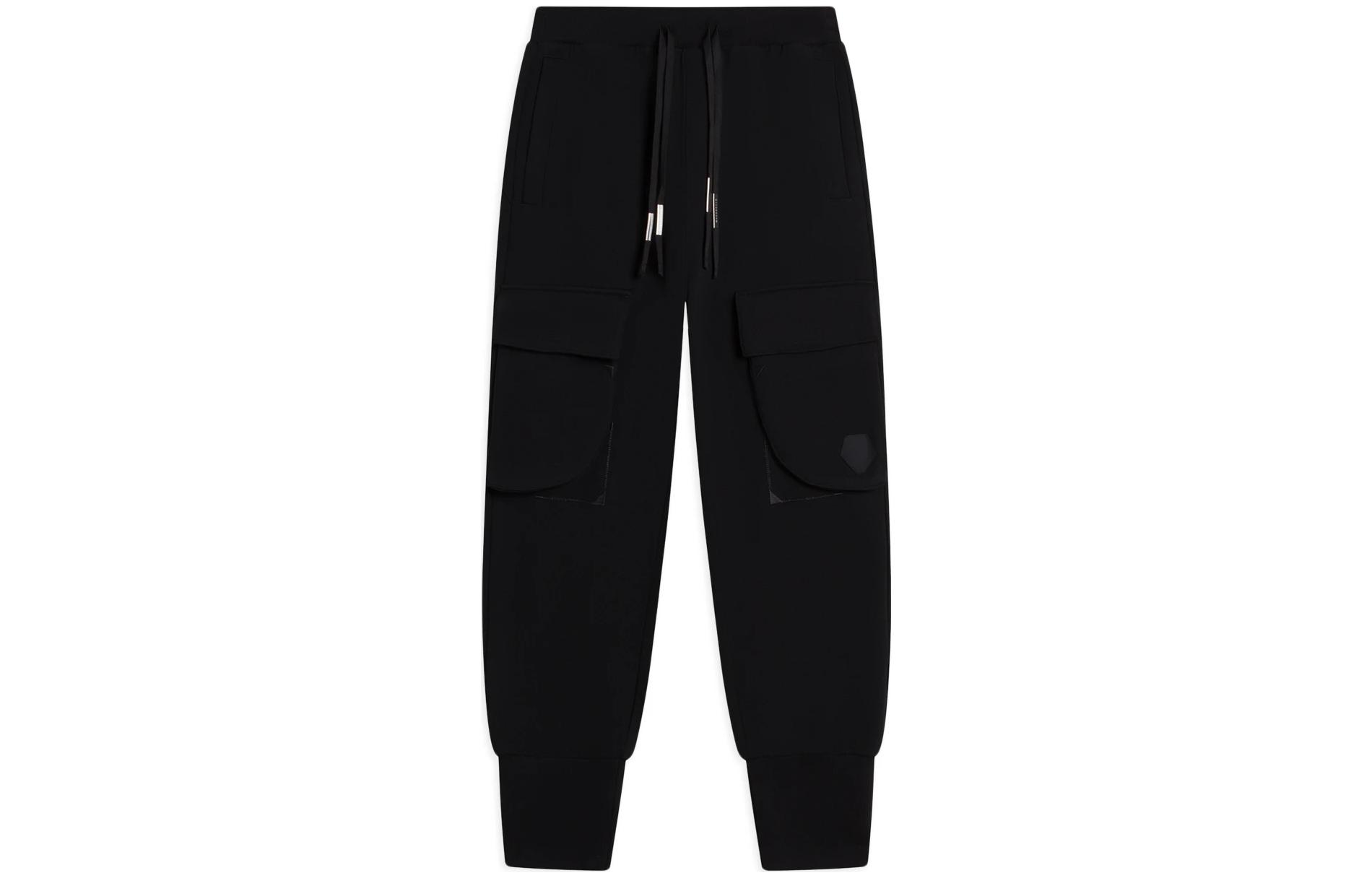 

Трикотажные спортивные брюки мужские черные LiNing