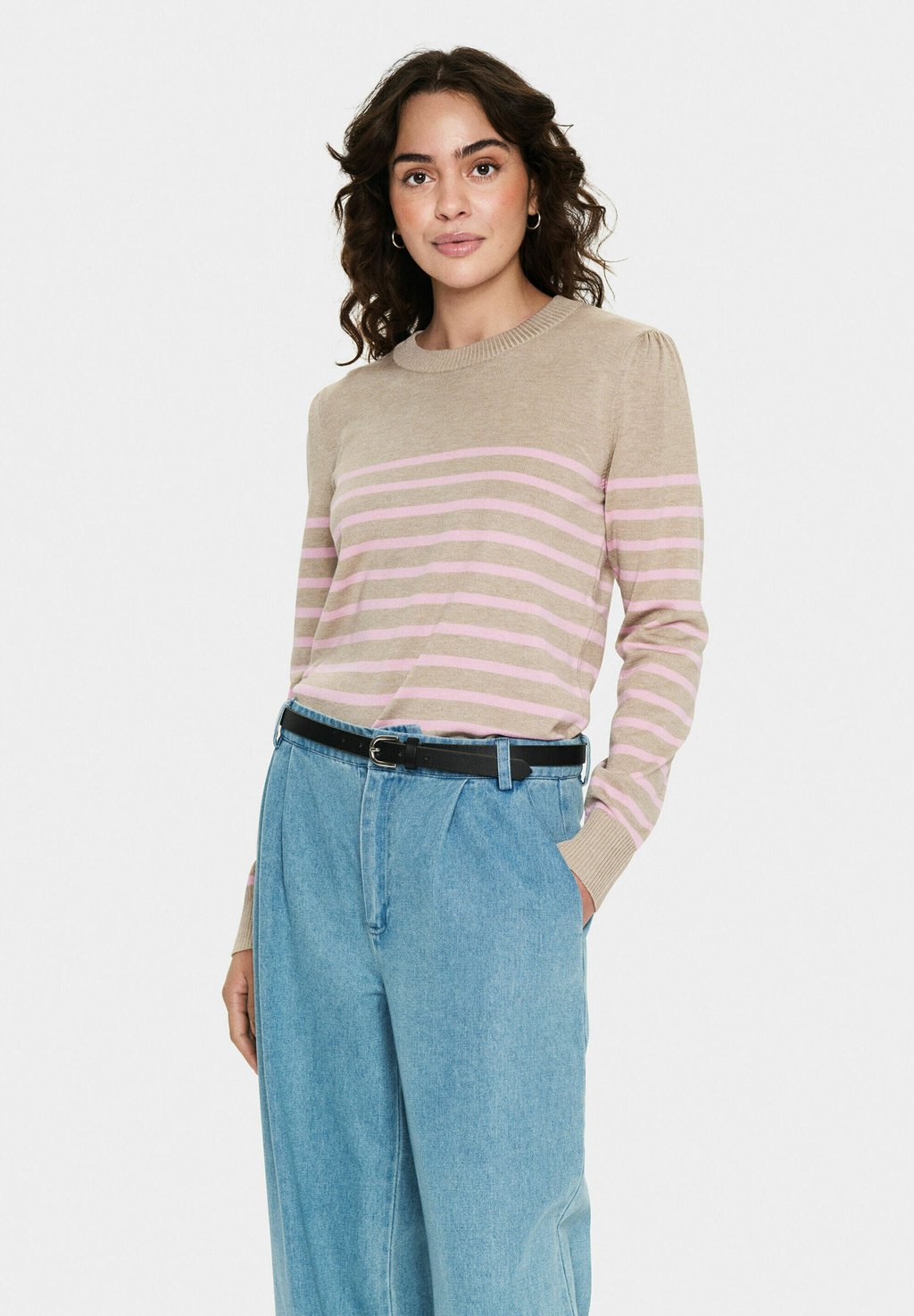 

Джемпер MILA LS STRIPED Saint Tropez, розовый