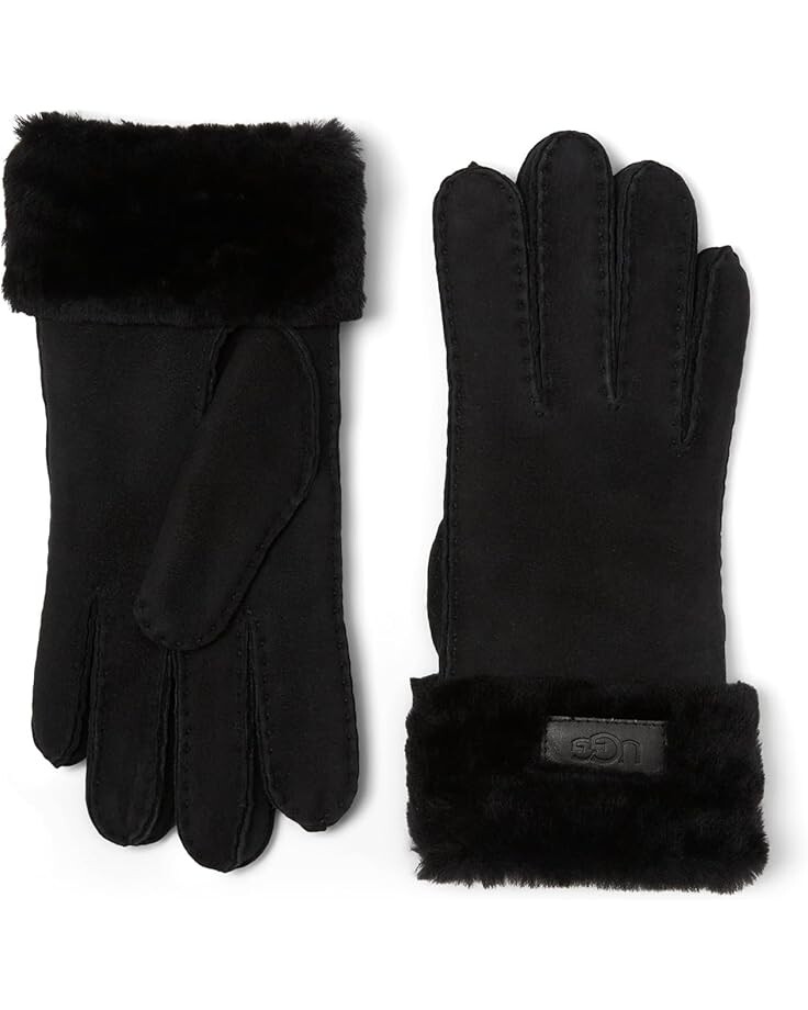 

Перчатки UGG Turn Cuff Water Resistant Sheepskin Gloves, черный