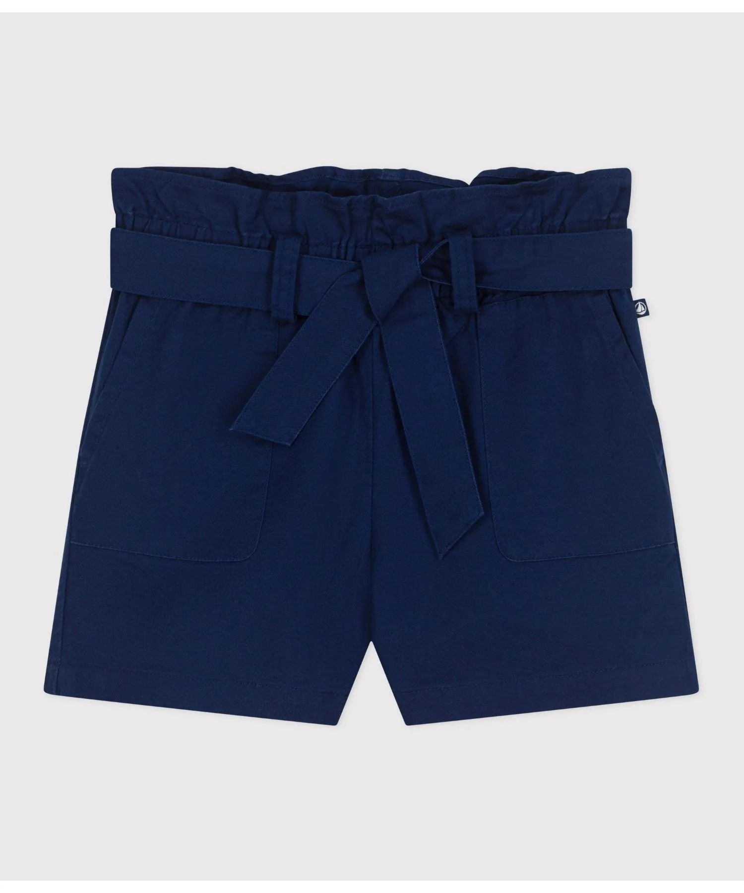 Детские шорты из хлопка PETIT BATEAU синие — фото 2
