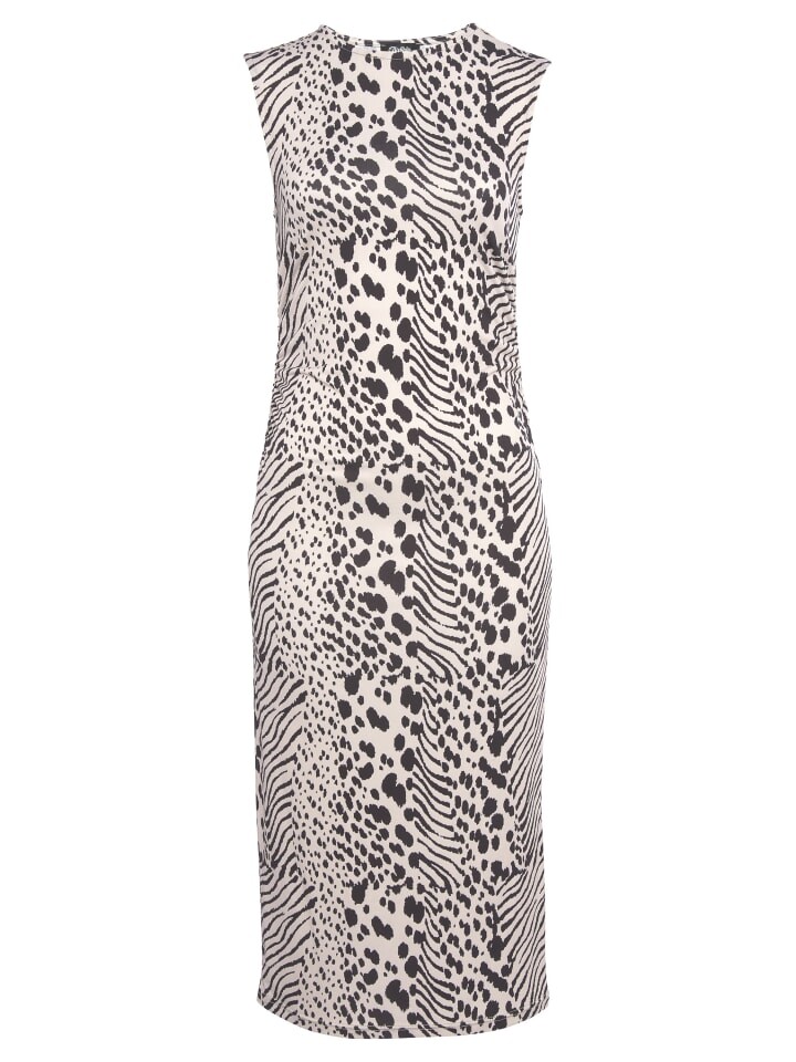 

Длинное платье Buffalo Midi, цвет schwarz-beige bedruckt