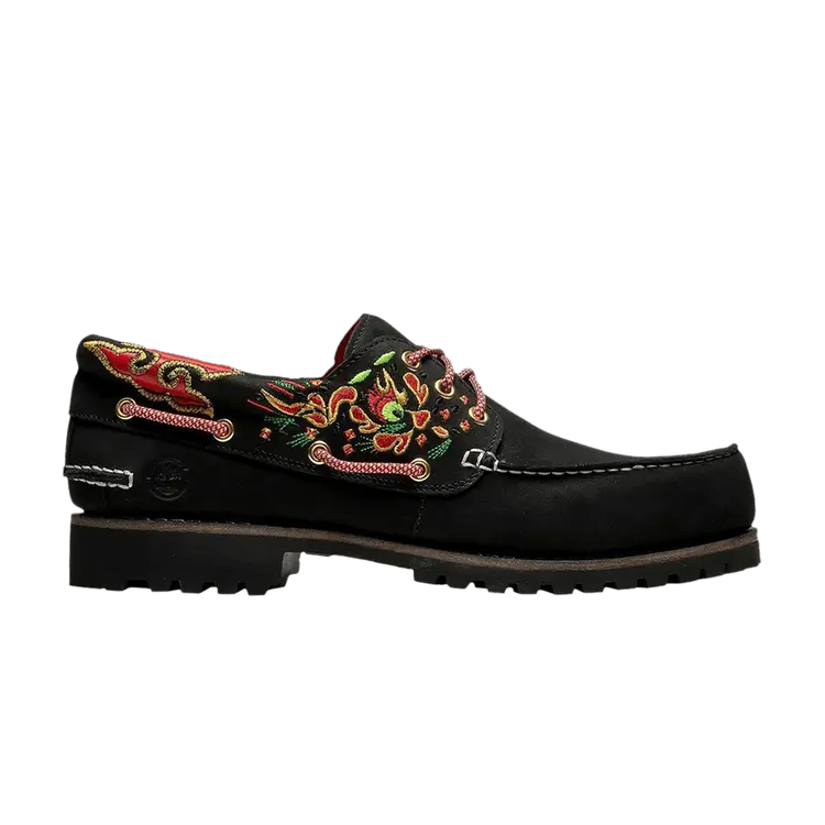 Кроссовки CLOT x Wmns 3-Eye Lug Handsewn Boat 'Black', черный