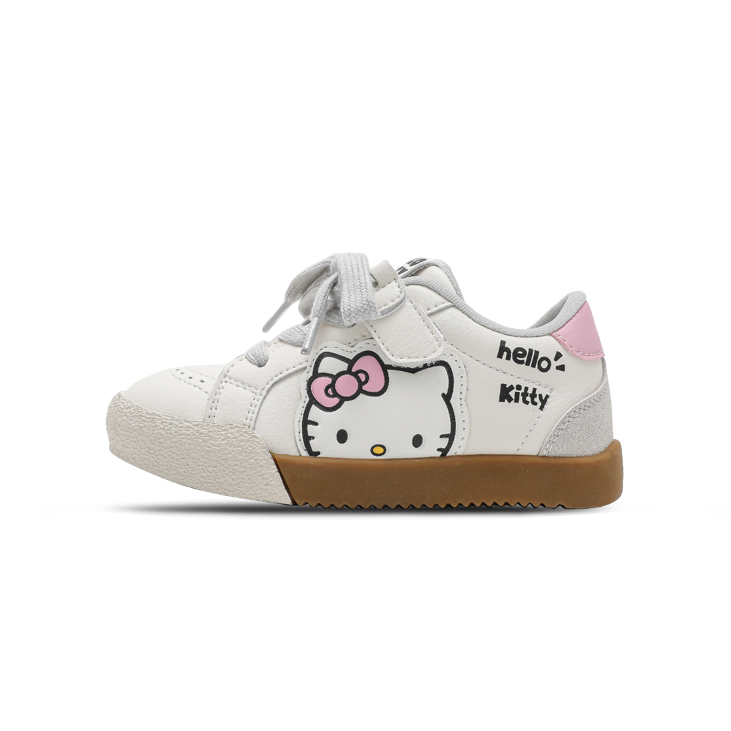 Hello Kitty x Synthetic Leather Low top детские повседневные кроссовки Kids' Sanrio, фиолетовый — фото 3