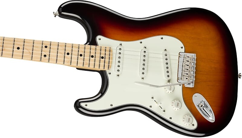 

Электрогитара Fender Player Stratocaster Left-Handed, Maple Fingerboard, 3-Color Sunburst