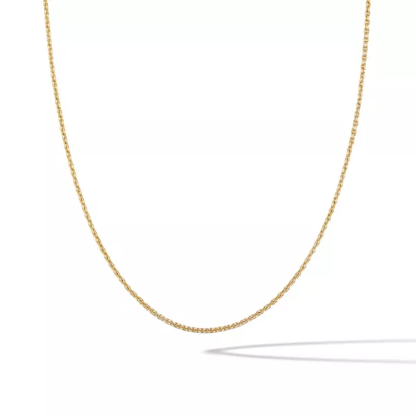 

Женское ожерелье-цепочка «Роло» из стерлингового серебра с 14-каратным золотом и удлинителем Vincero, gold