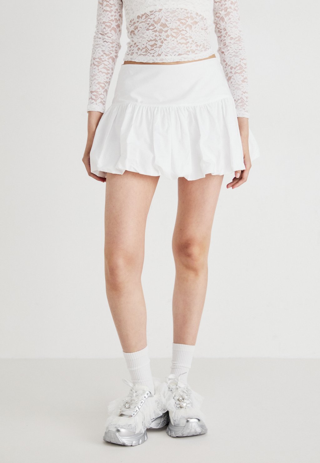 

Юбка-фонарик SKIRT - Mini skirt Weekday, белый