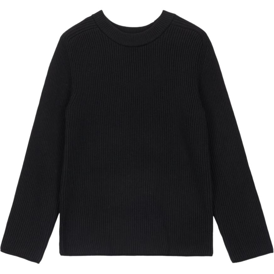 

Ребристый свитер из мериносовой шерсти MICHAEL KORS, черный