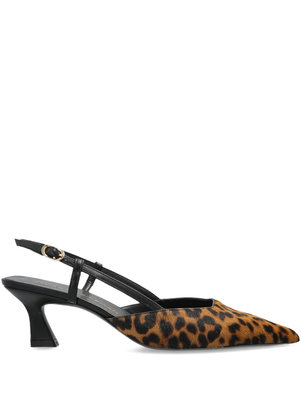 Туфли Vinnie 50 с ремешком на пятке Stuart Weitzman, коричневый