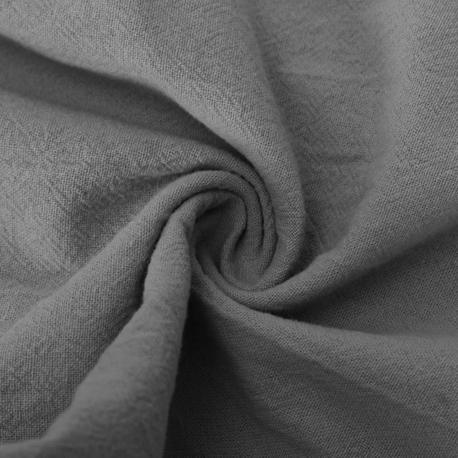Шорты спортивные свободные с эластичным поясом, Cotton Linen, Gray — фото 3