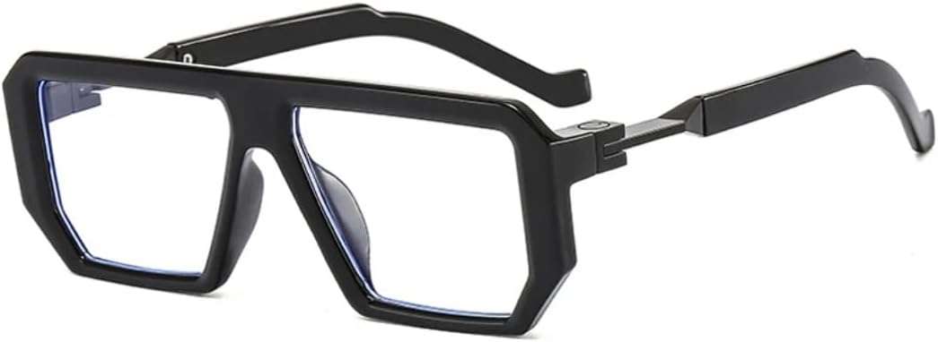 

Солнцезащитные очки для мужчин и женщин - защита UV400 - маленькая оправа, цветные линзы Jelly Color, для занятий спортом на открытом воздухе и вождения DSVIGF, Black Clear