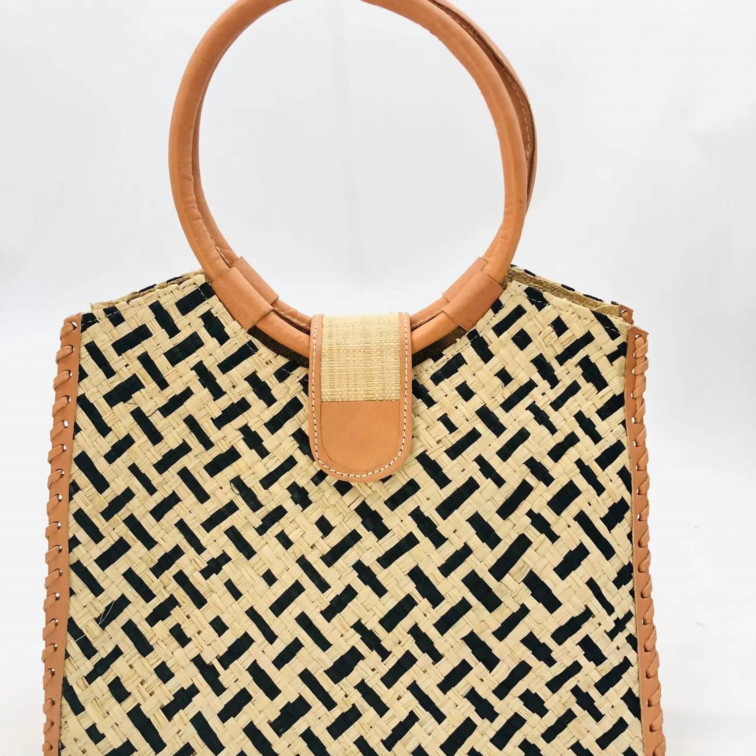

Сумка Ibiza Straw Handbag в цвете Natural/black FAIRE, Черный, Сумка Ibiza Straw Handbag в цвете Natural/black FAIRE