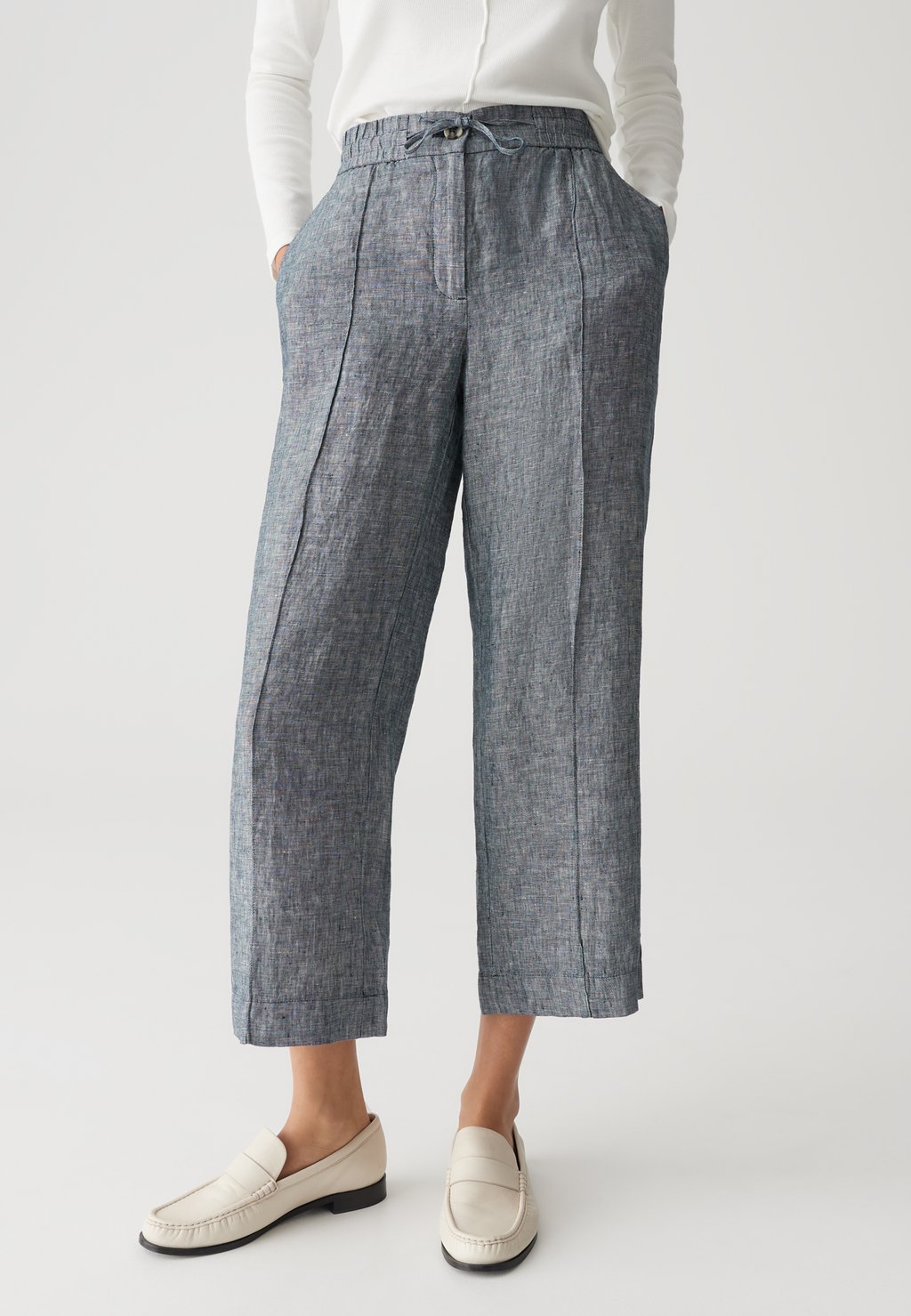

Брюки MID RISE CROPPED RELAXED FIT OPUS, синий