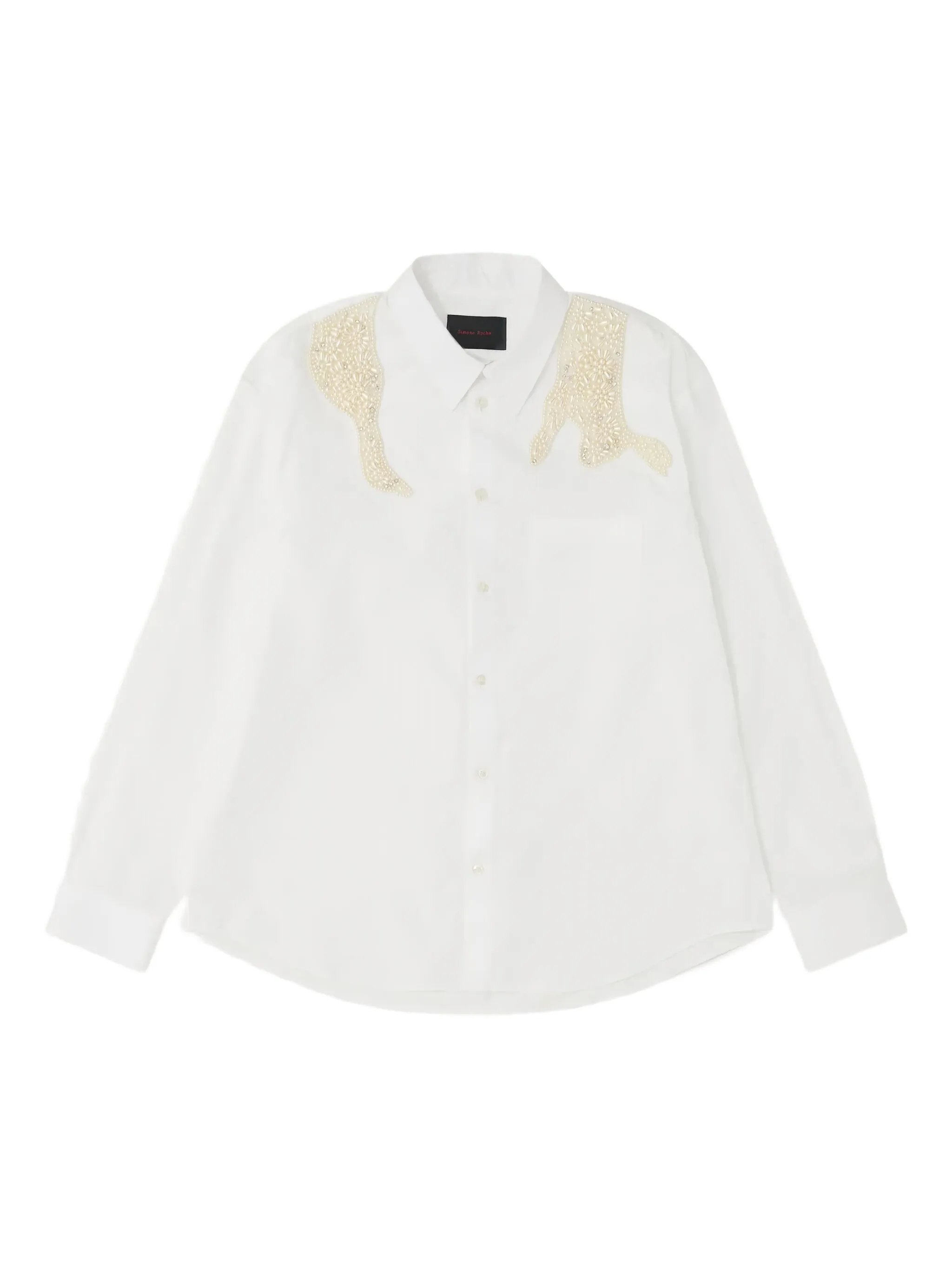 

Декорированная рубашка Simone Rocha, белый