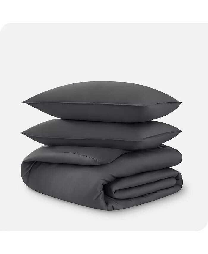 

TENCEL Lyocell Full/Queen Пододеяльник Bare Home, серый