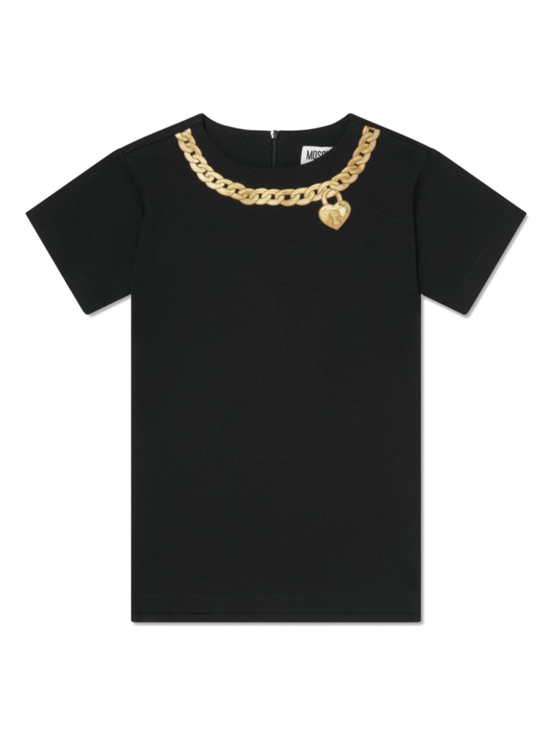 

Moschino Kids платье-футболка с принтом, черный