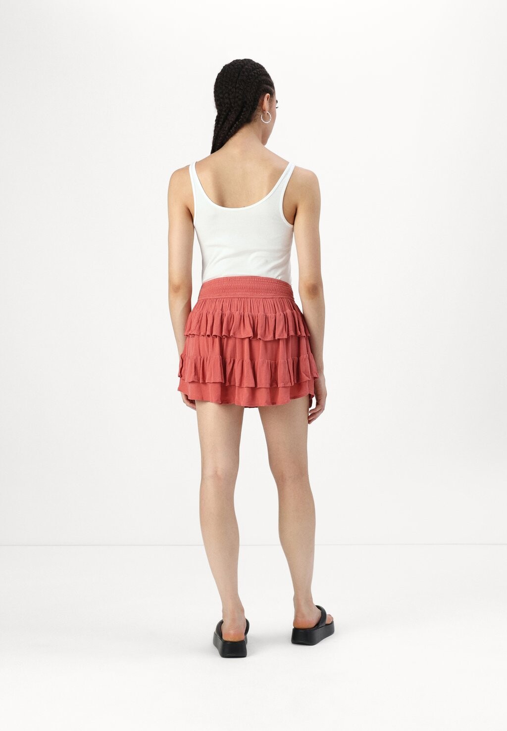 

Мини-юбка DOUBLE TIER MINI Hollister Co., розовый
