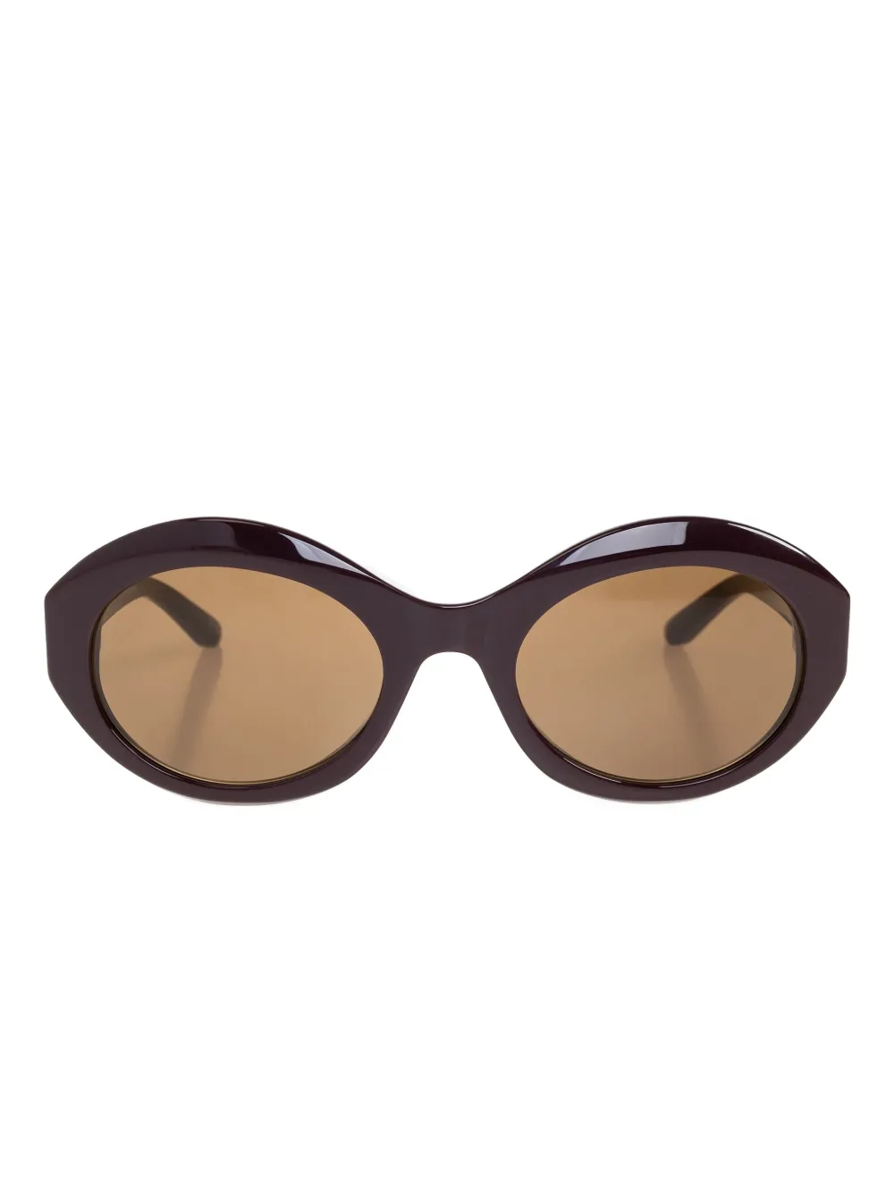 

Солнцезащитные очки овальной формы Balenciaga, коричневый