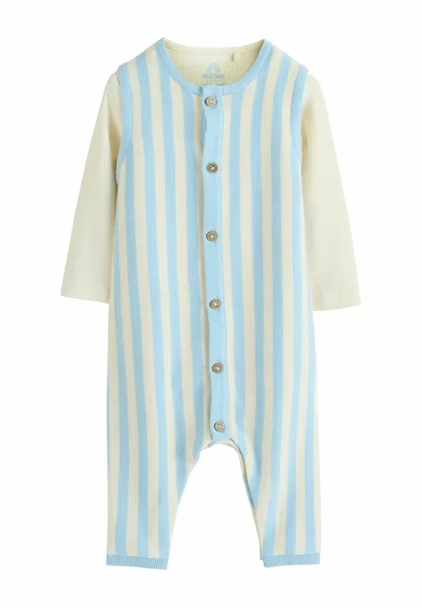 Футболка Regular fit and set body Next, blue stripe, синяя полоска