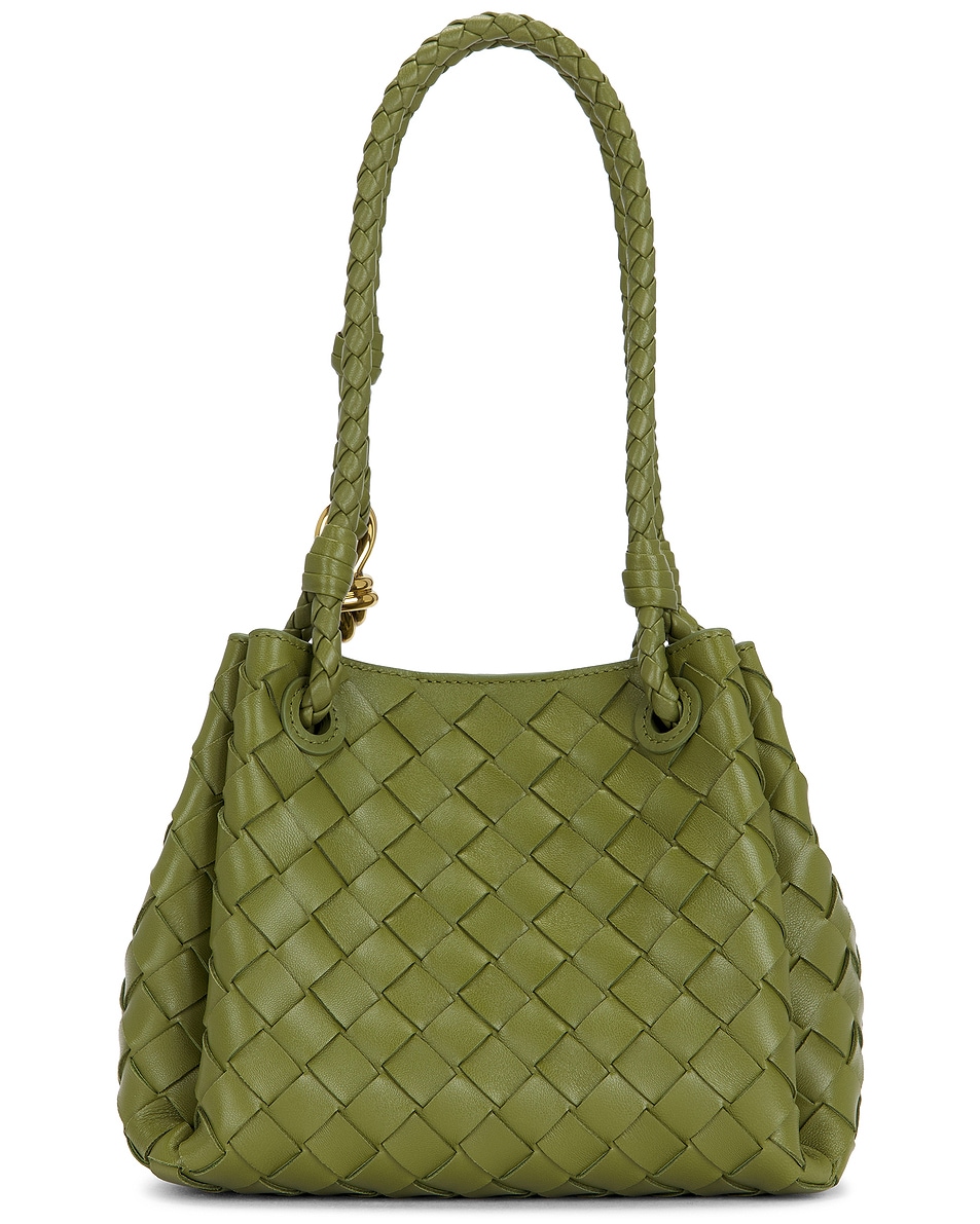 Маленькая сумка Andiamo Parachute Bottega Veneta, Matcha & Muse Brass — фото 4