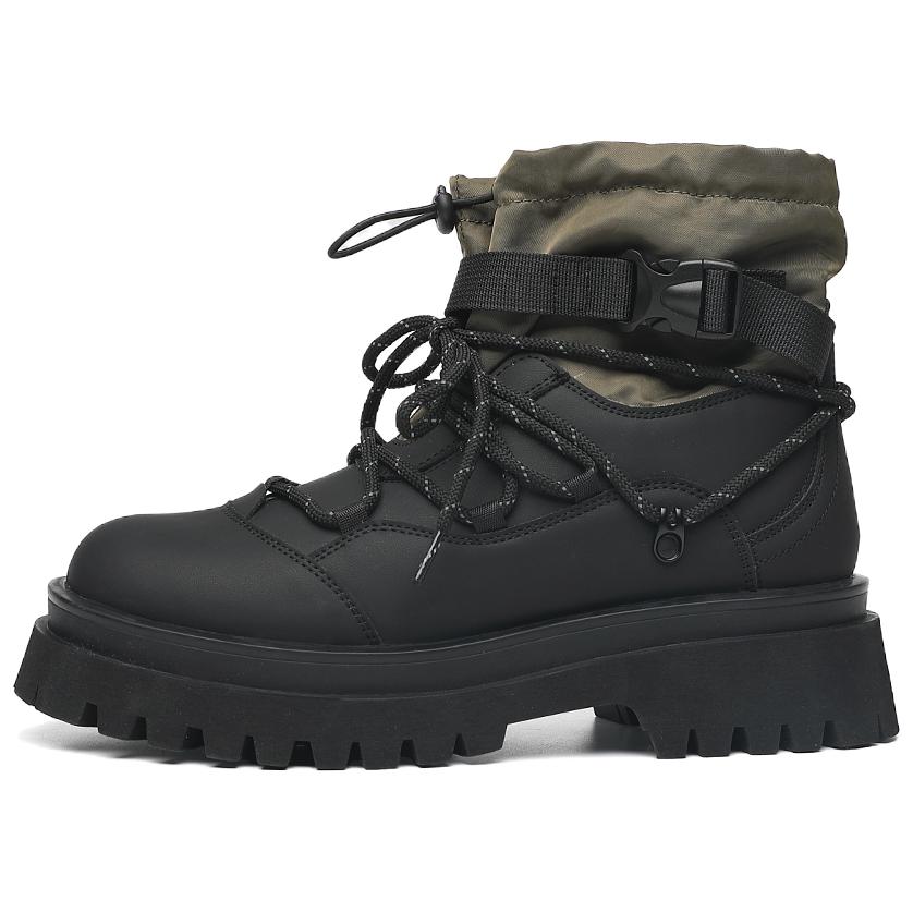 

FAPAI Армейские зеленые утепленные мужские ботинки, цвет Army Green Fleece-lined