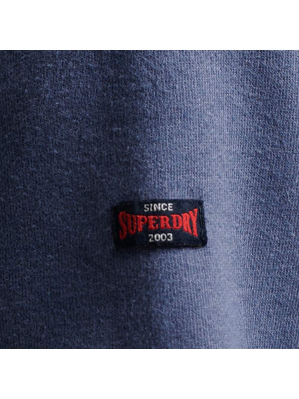 Толстовка с пестрым винтажным логотипом Superdry, синий — фото 4