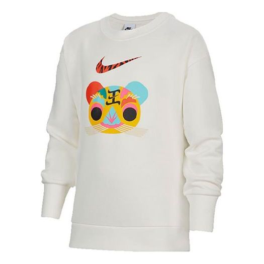 

Толстовка cny new year's edition fleece stay warm round neck pullover boy white Nike, белый