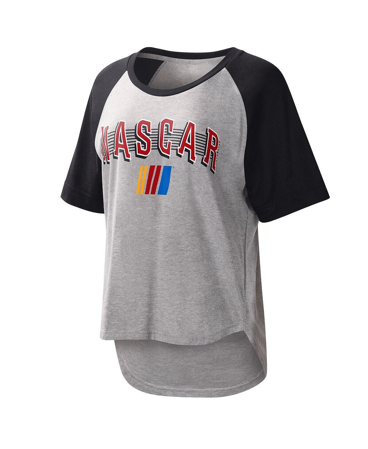 

Женская серо-черная футболка NASCAR Slugger G-III 4Her by Carl Banks, Черный, Женская серо-черная футболка NASCAR Slugger G-III 4Her by Carl Banks