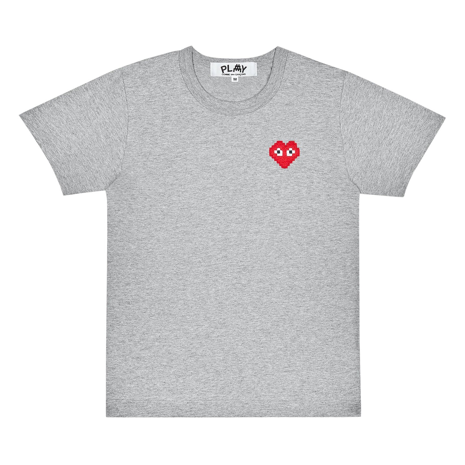 

Футболка Comme des Garçons PLAY x Invader Heart, цвет Серый
