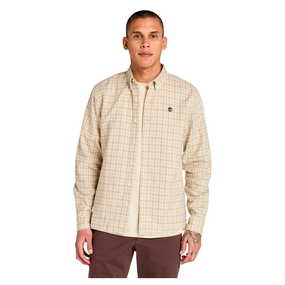 

Рубашка Timberland Solucell Gingham, бежевый