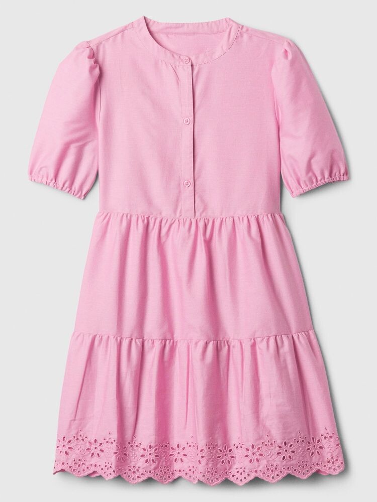 

Детское платье с рюшами Gap, розовый
