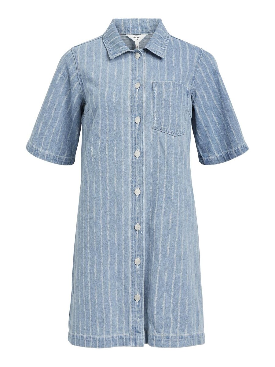 

Платье-рубашка OBJECT Sali, цвет Blue denim/Light blue