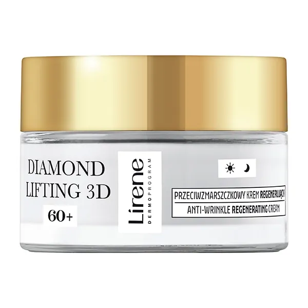Крем для лица Lirene — Регенерирующий против морщин Diamond Lifting 3D +, 50 мл — фото 3