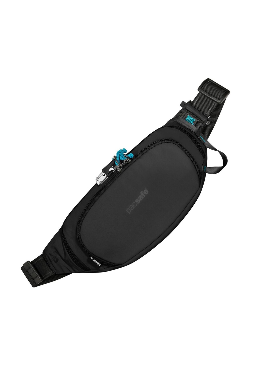 

Поясная сумка Pacsafe Eco с RFID-защитой 36 см pacsafe, цвет Econyl Black, Черный, Поясная сумка Pacsafe Eco с RFID-защитой 36 см pacsafe, цвет Econyl Black
