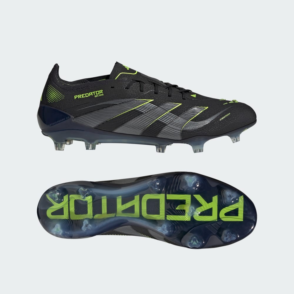 

Бутсы Adidas Predator Elite Firm Ground Cleats, цвет Core Black/Carbon/Lucid Lemon