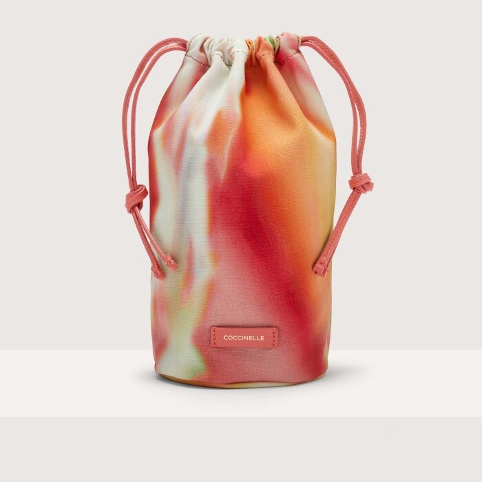 

Органайзер для сумки из холщовой ткани с принтом Halo Coccinelle SLICE CANVAS HALO PRINT, красный