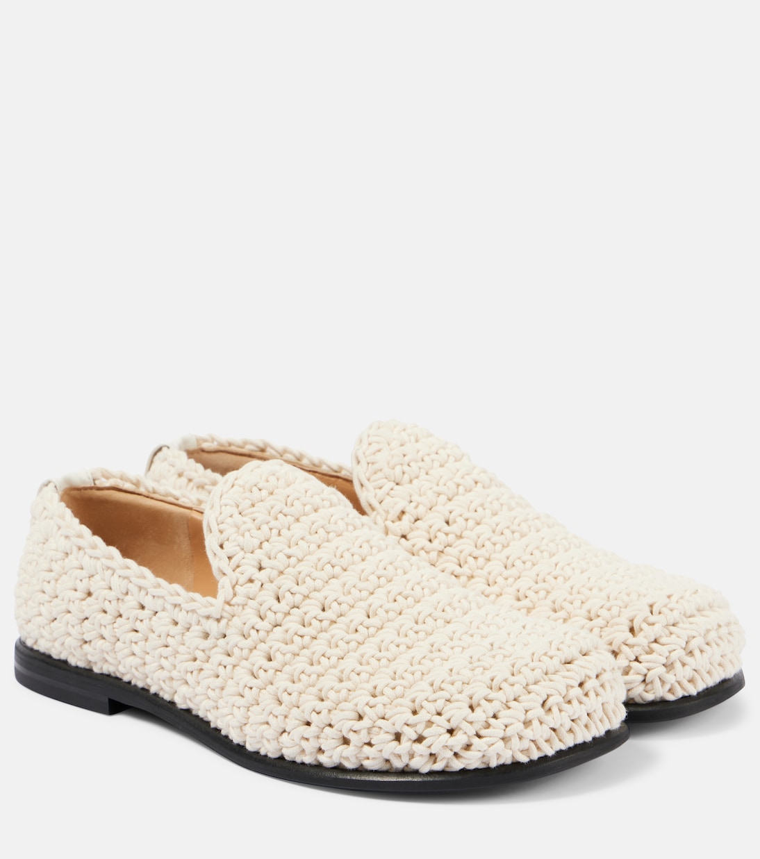 Вязаные крючком мокасины JW Anderson, Natural