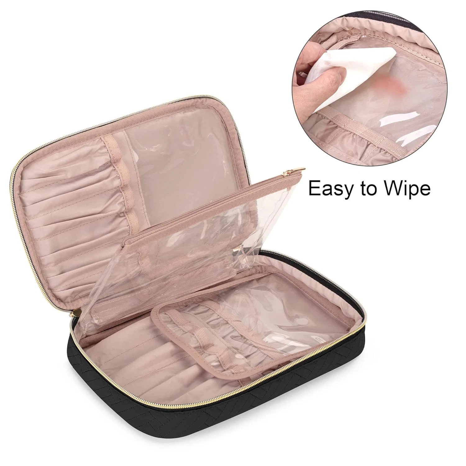 Органайзер для кистей «Cosmetic Bag» от Yarwo Yarwo, Black — фото 4