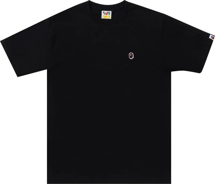 

Футболка BAPE Ape Head One Point 'Black', черный