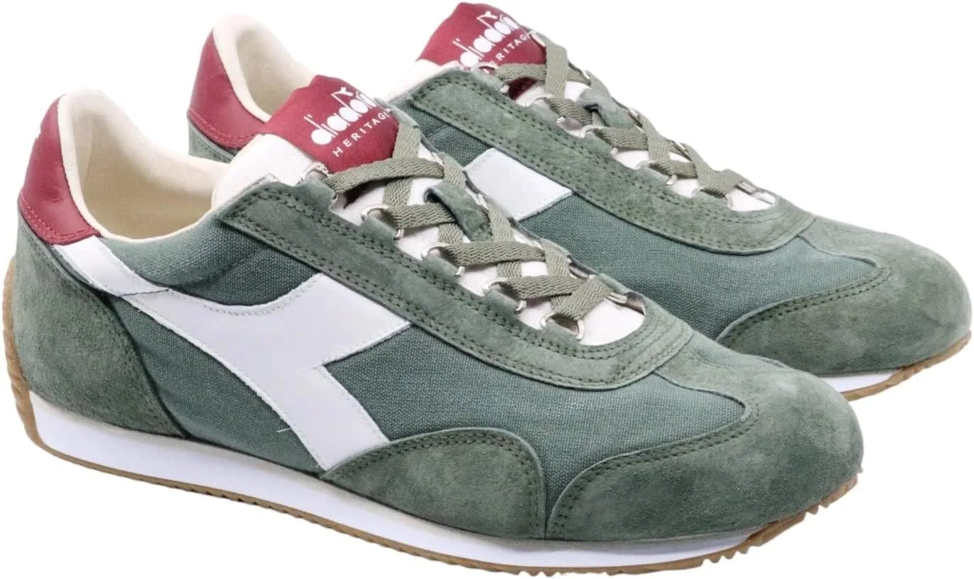 Кроссовки Diadora Heritage Equipe H Canvas SW, унисекс, с зеленым лавровым венком — фото 2